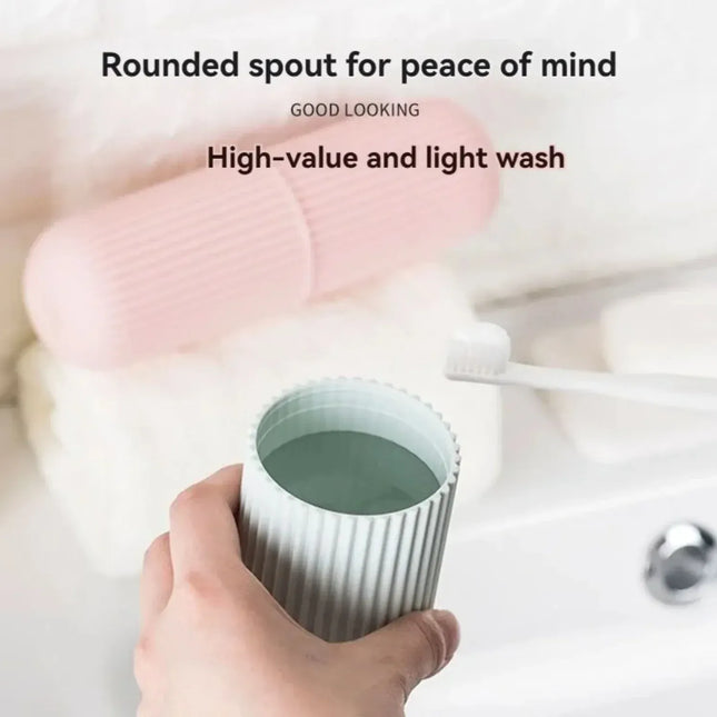 EcoWarra Portable Toothpaste Toothbrush Protect Holder Case Travel Camping Storage Box Protect Toothbrush Toothpaste from Dirt and Damage