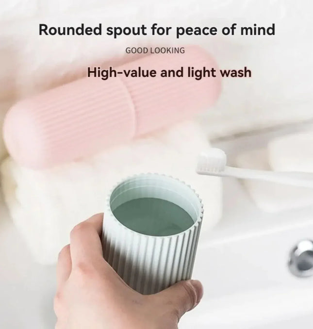 EcoWarra Portable Toothpaste Toothbrush Protect Holder Case Travel Camping Storage Box Protect Toothbrush Toothpaste from Dirt and Damage