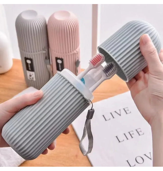 EcoWarra Portable Toothpaste Toothbrush Protect Holder Case Travel Camping Storage Box Protect Toothbrush Toothpaste from Dirt and Damage
