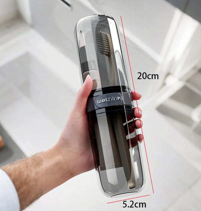 EcoWarra Portable Toothpaste Toothbrush Protect Holder Case Travel Camping Storage Box Protect Toothbrush Toothpaste from Dirt and Damage