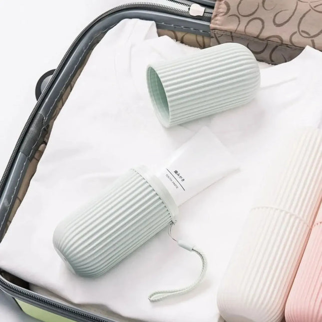 EcoWarra Portable Toothpaste Toothbrush Protect Holder Case Travel Camping Storage Box Protect Toothbrush Toothpaste from Dirt and Damage