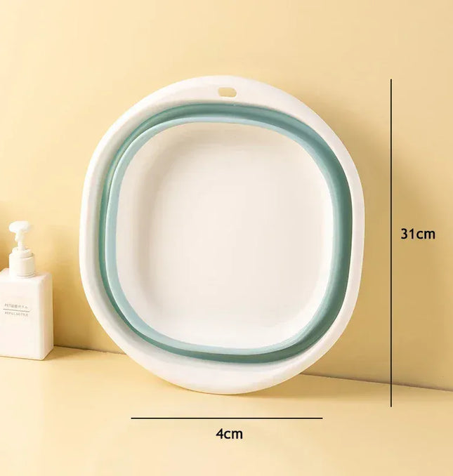 EcoWarra Portable Wash Basins Plastic Folding Basins Dorm Room Essentials  Foldable Bucket Basin Wash Basin Bathroom Kitchen Accessories