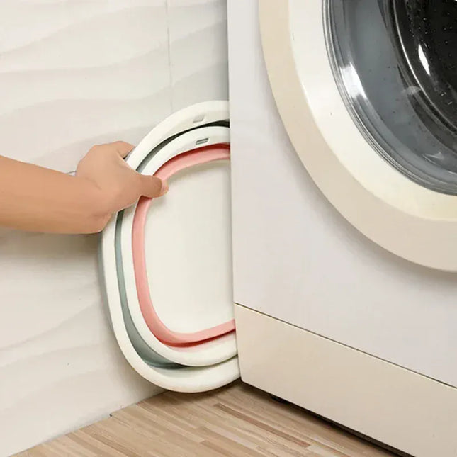 EcoWarra Portable Wash Basins Plastic Folding Basins Dorm Room Essentials  Foldable Bucket Basin Wash Basin Bathroom Kitchen Accessories