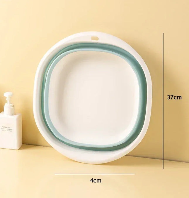 EcoWarra Portable Wash Basins Plastic Folding Basins Dorm Room Essentials  Foldable Bucket Basin Wash Basin Bathroom Kitchen Accessories