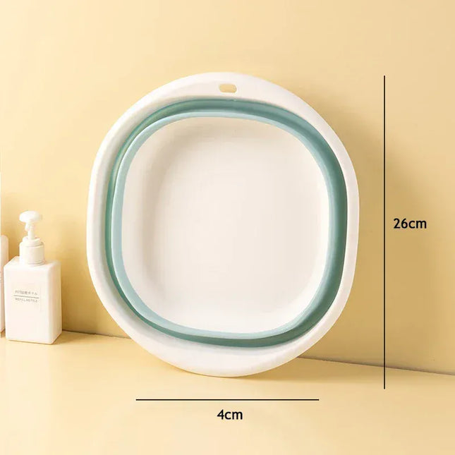 EcoWarra Portable Wash Basins Plastic Folding Basins Dorm Room Essentials  Foldable Bucket Basin Wash Basin Bathroom Kitchen Accessories