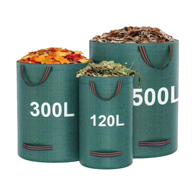 EcoWarra PP Garden Waste Bags Heavy-Duty  Reusable Yard Debris Bags with Industrial Fabric and Handles for Plant, and Leaf Collection