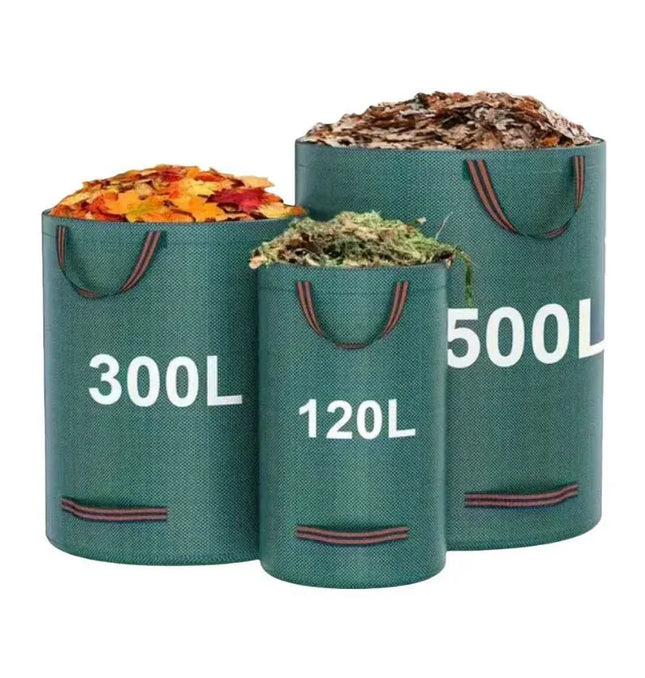 EcoWarra PP Garden Waste Bags Heavy-Duty  Reusable Yard Debris Bags with Industrial Fabric and Handles for Plant, and Leaf Collection