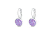 purple earrings