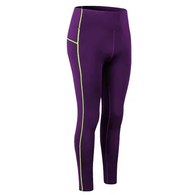 EcoWarra Purple Pants / L Winter Thermal Fleece Yoga Suit Stretch Running Set Woman Gym Workout Hot Shirt And Leggings Sportswear Fitness Sport Tracksuit