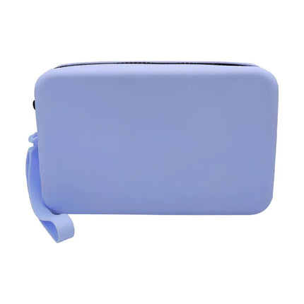 EcoWarra purple Portable Silicone Underwear Storage Bag Large Capacity Waterproof Zipper Pouch Desktop Storage Toiletries Bag Lipstick Bags