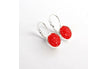 red earrings