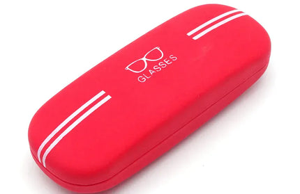 EcoWarra Red High Quality Glasses Case Hard Shell Eyewear Case For Men Women Sunglasses Storage Box