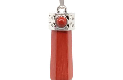 EcoWarra Red Jasper Natural Amethyst Crystal Hexagonal Stone Pendants For Women Necklace DIY Charm Rose Quartz Lapis Lazuli Agate Pendant Jewellery