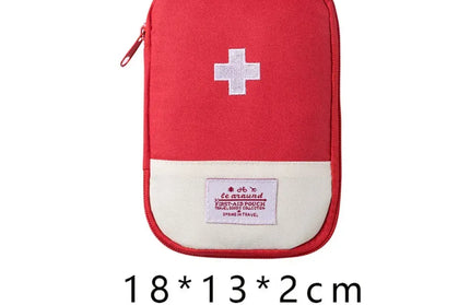 EcoWarra Red-L 4 Sizes Portable Medicine Bag Travel First Aid Kit Medicine Bag Storage Bag Survival Kit Medicine Box Outdoor Emergency Camping