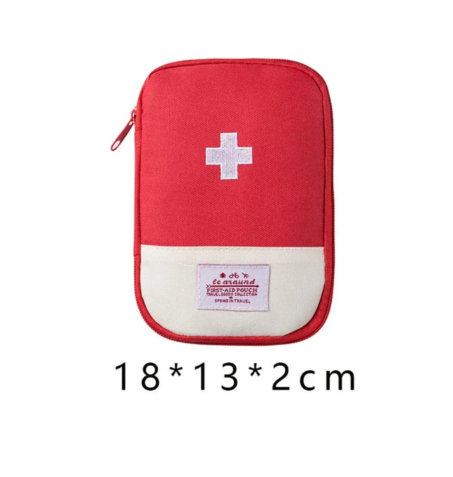 EcoWarra Red-L 4 Sizes Portable Medicine Bag Travel First Aid Kit Medicine Bag Storage Bag Survival Kit Medicine Box Outdoor Emergency Camping