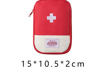 EcoWarra Red-S 4 Sizes Portable Medicine Bag Travel First Aid Kit Medicine Bag Storage Bag Survival Kit Medicine Box Outdoor Emergency Camping