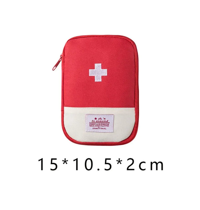 EcoWarra Red-S 4 Sizes Portable Medicine Bag Travel First Aid Kit Medicine Bag Storage Bag Survival Kit Medicine Box Outdoor Emergency Camping