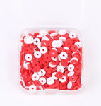 red white