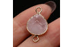 Rose Quartz-Golden / 23x14mm