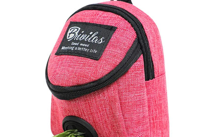 EcoWarra Rose red Portable Dog Training Treat Bag Outdoor Pet Dog Treat Pouch Puppy Snack Reward Waist Bag Dog Poop Bag Dog Carriers Bags