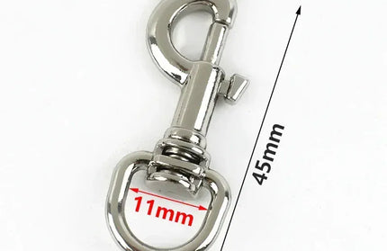 EcoWarra Silver-11mm / 10Pcs 5/10/20Pcs 11/15mm Metal Buckle Bag Strap Keychain Swivel Trigger Clips Lobster Clasp Dog Collar Snap Hook Carabiner Accessories