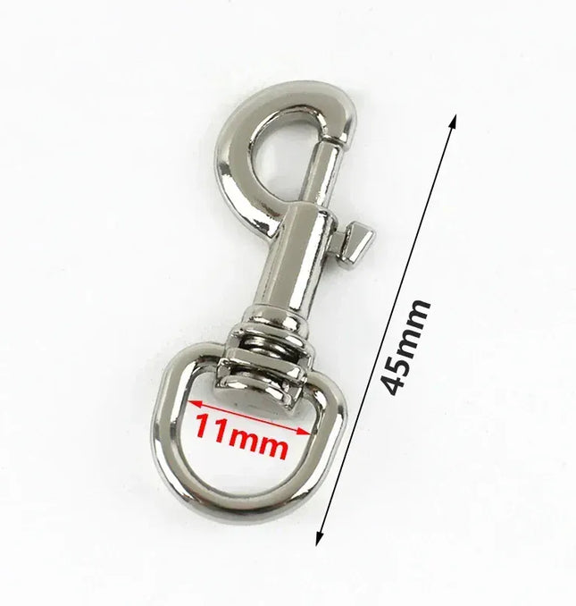 EcoWarra Silver-11mm / 10Pcs 5/10/20Pcs 11/15mm Metal Buckle Bag Strap Keychain Swivel Trigger Clips Lobster Clasp Dog Collar Snap Hook Carabiner Accessories