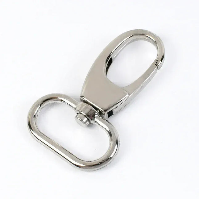 EcoWarra Silver / 19mm-5Pcs 5/10Pcs 19/25/32/38mm Metal Buckle Swivel Clasp for Strap Dog Collar Webbing Trigger Clip Snap Hooks DIY Bag Buckles Accessories