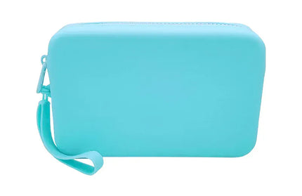 EcoWarra Sky blue Portable Silicone Underwear Storage Bag Large Capacity Waterproof Zipper Pouch Desktop Storage Toiletries Bag Lipstick Bags