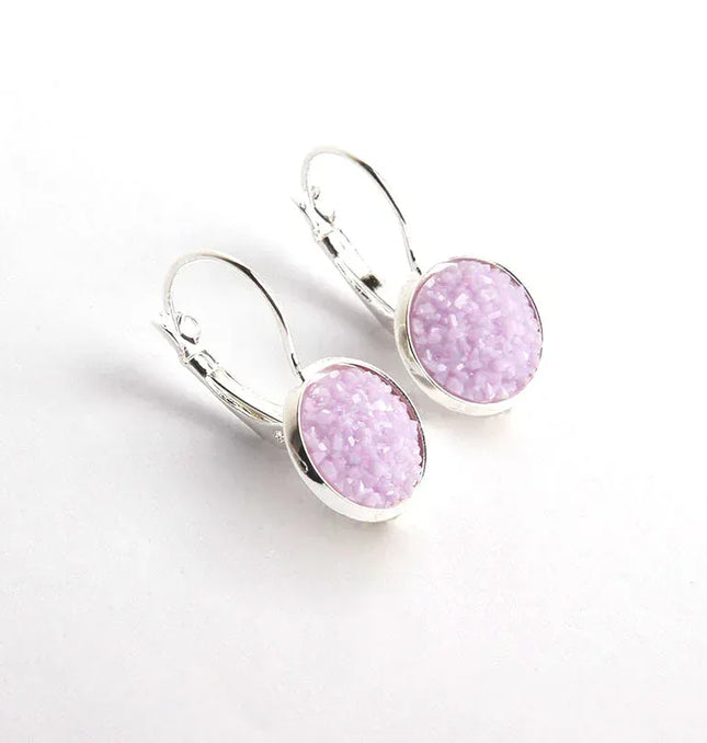 EcoWarra small earrings Simplee Korean Fashion Earrings with Round Stone for Women Silver Color Hanging Earing 2023 Trend Jewelry K-pop Accessories