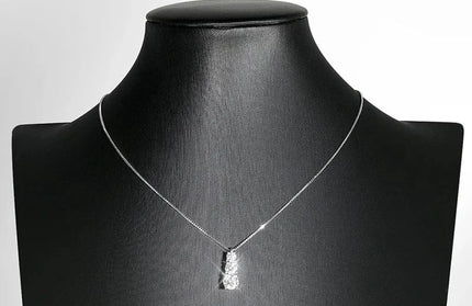 EcoWarra Smyoue 1.8CT Moissanite Pendant for Women Men Sparkling Diamond Necklace 3 Stones Solid Silver 925 Jewellery Luxury Quality GRA