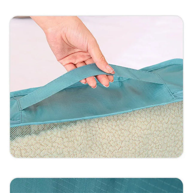 EcoWarra Travel Handle Storage Bag Home Moving Luggage Bags Suitcase Sortting Mesh Bag Clothing Shoes Organizer Large Capacity