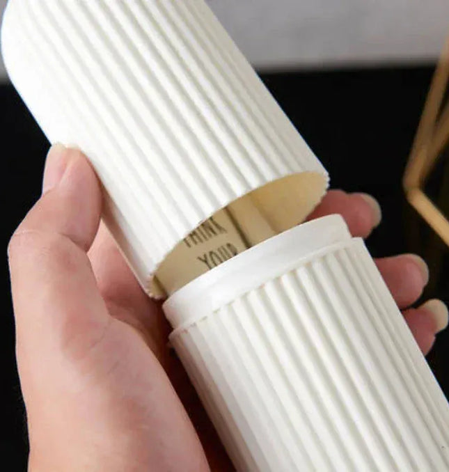 EcoWarra Travel Toothbrush Cup Box Round Plastic Portable Toothpaste Holder Home Organizer Storage Case Stand Bathroom Accessories
