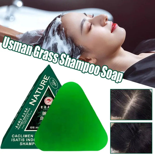 EcoWarra Usmanthus Sinensis Herbal Shampoo Bar – Dandruff Control, Oil Balance & Scalp Cleansing