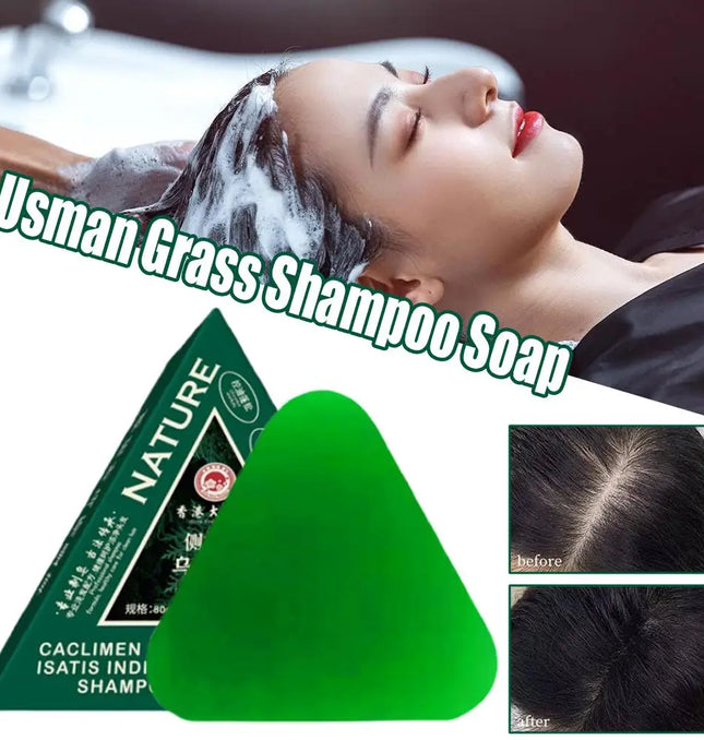 EcoWarra Usmanthus Sinensis Herbal Shampoo Bar – Dandruff Control, Oil Balance & Scalp Cleansing