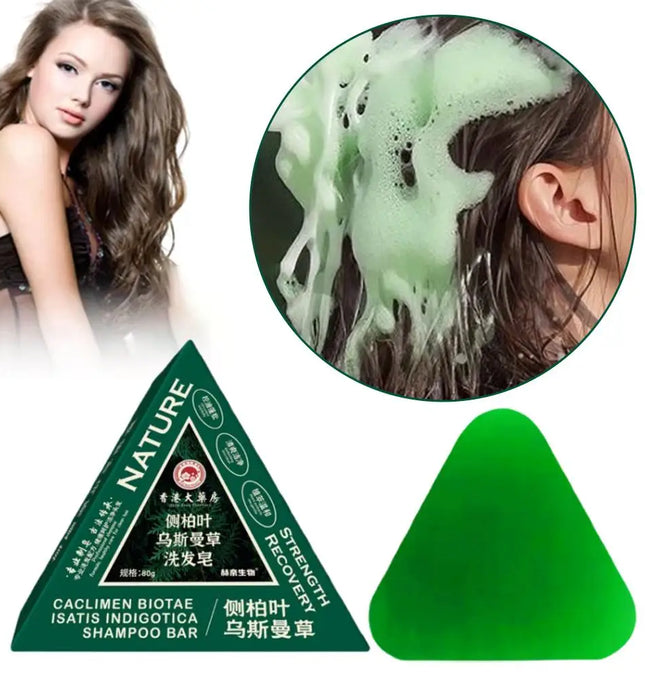 EcoWarra Usmanthus Sinensis Herbal Shampoo Bar – Dandruff Control, Oil Balance & Scalp Cleansing