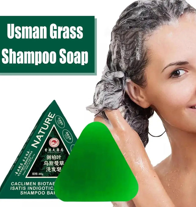 EcoWarra Usmanthus Sinensis Herbal Shampoo Bar – Dandruff Control, Oil Balance & Scalp Cleansing