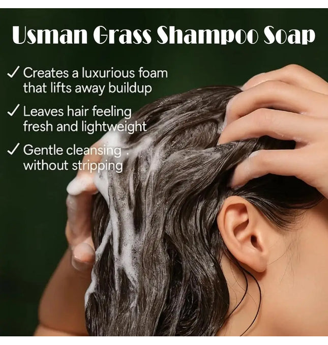 EcoWarra Usmanthus Sinensis Herbal Shampoo Bar – Dandruff Control, Oil Balance & Scalp Cleansing