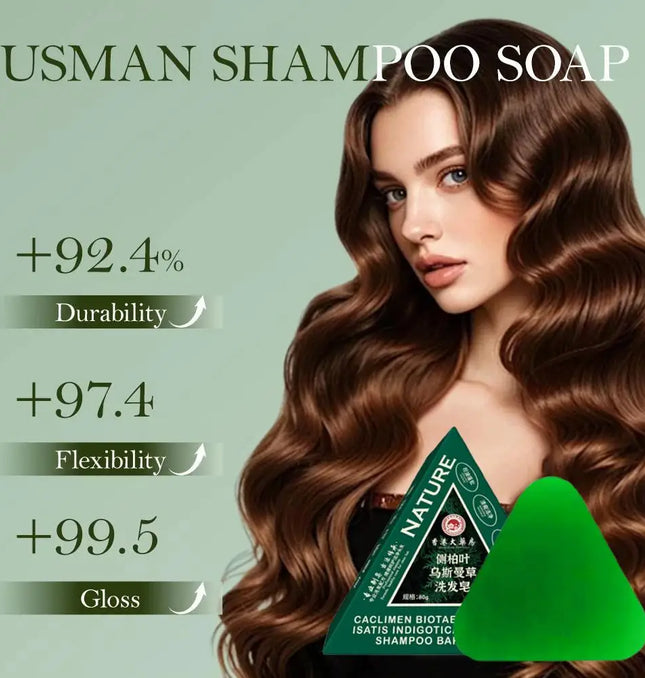 EcoWarra Usmanthus Sinensis Herbal Shampoo Bar – Dandruff Control, Oil Balance & Scalp Cleansing