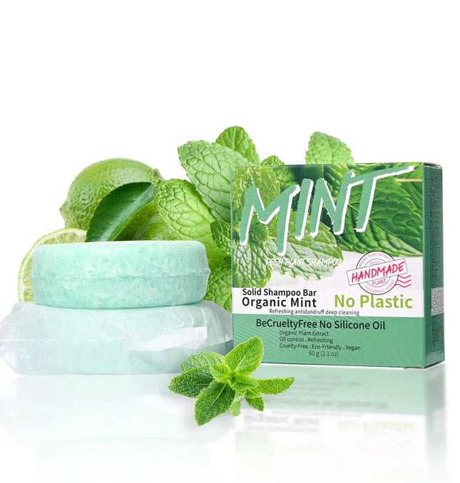 EcoWarra Variant Ice Cool Refreshing Mint Essential Oil Shampoo Hand Soap Solid Shampoo Stick Organic Plant Extract essence Hair Care