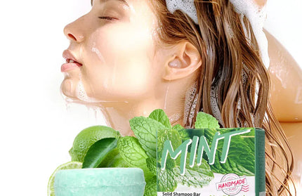 EcoWarra Variant Ice Cool Refreshing Mint Essential Oil Shampoo Hand Soap Solid Shampoo Stick Organic Plant Extract essence Hair Care