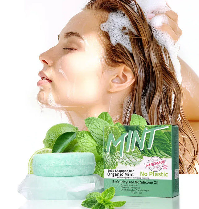 EcoWarra Variant Ice Cool Refreshing Mint Essential Oil Shampoo Hand Soap Solid Shampoo Stick Organic Plant Extract essence Hair Care
