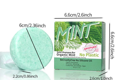 EcoWarra Variant Ice Cool Refreshing Mint Essential Oil Shampoo Hand Soap Solid Shampoo Stick Organic Plant Extract essence Hair Care