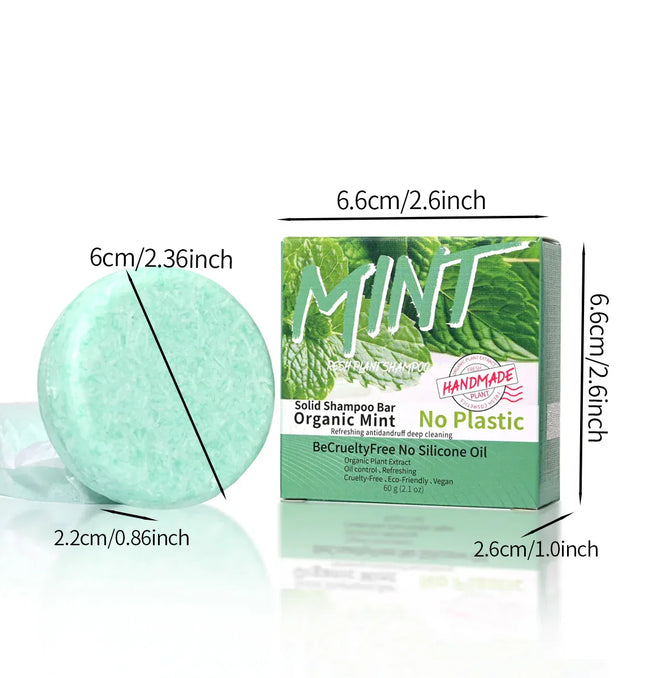 EcoWarra Variant Ice Cool Refreshing Mint Essential Oil Shampoo Hand Soap Solid Shampoo Stick Organic Plant Extract essence Hair Care