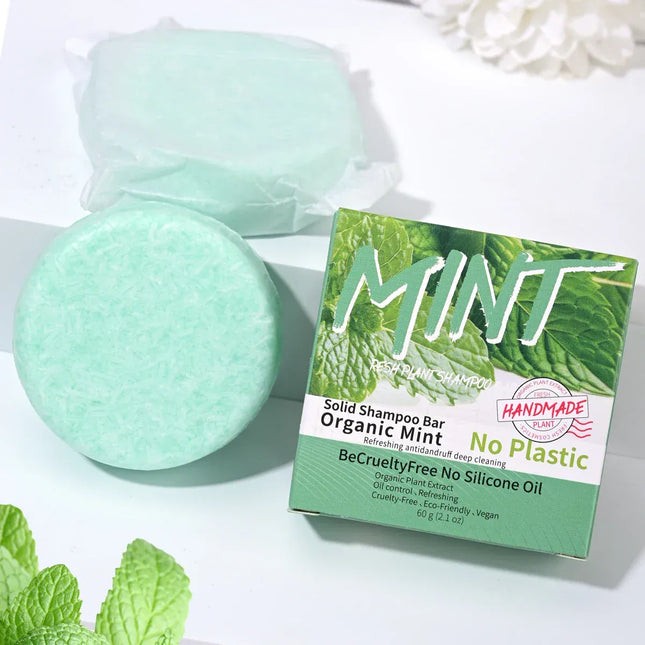 EcoWarra Variant Ice Cool Refreshing Mint Essential Oil Shampoo Hand Soap Solid Shampoo Stick Organic Plant Extract essence Hair Care