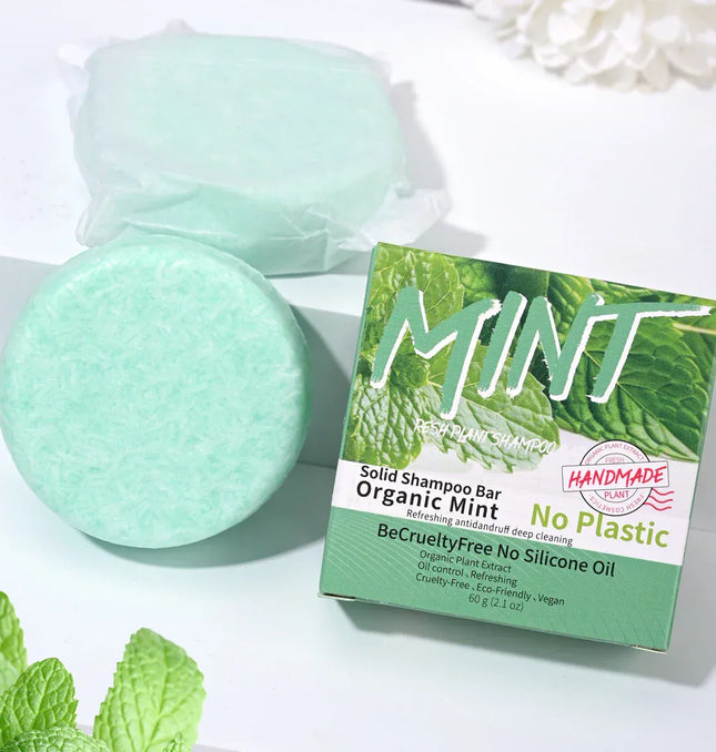 EcoWarra Variant Ice Cool Refreshing Mint Essential Oil Shampoo Hand Soap Solid Shampoo Stick Organic Plant Extract essence Hair Care