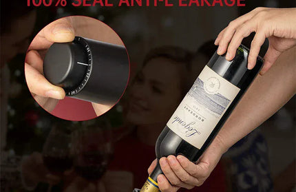 EcoWarra Variant LMETJMA Wine Bottle Stoppers Reusable Vacuum Wine Stoppers Pump Wine Preserver to Keep Your Wine Fresh Up to 7 Days KC0427