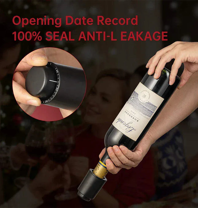 EcoWarra Variant LMETJMA Wine Bottle Stoppers Reusable Vacuum Wine Stoppers Pump Wine Preserver to Keep Your Wine Fresh Up to 7 Days KC0427
