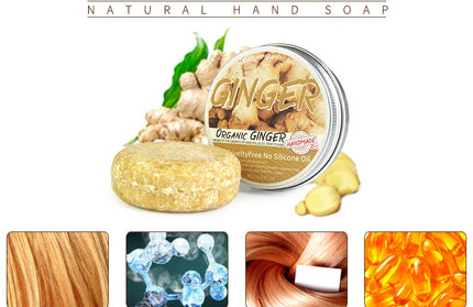 EcoWarra Variant Shampoo soap Ginger solid shampoo bar Clean the scalp remove oil  freshen and wash hair ginger extract