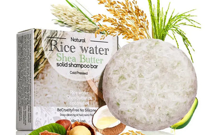 EcoWarra Variant XF Rice Shampoo Bar (60g) – 100% Natural Solid Shampoo for Hair Care, Strength & Repair