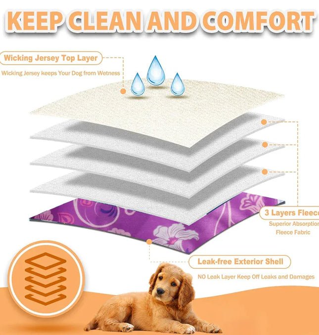 EcoWarra Washable Pet Dog Diapers Males Absorbent Adjustable Puppy Big Dog Physiological Pants for Dogs Reusable Pets Dogs Panties Shorts